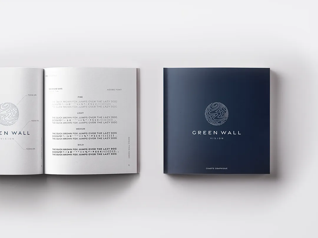 Charte graphique corporate élégante et minimaliste – graphiste en ligne