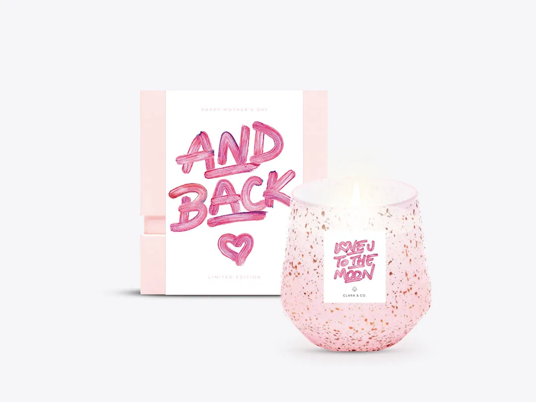 Packaging de bougie artisanale fête des mères – graphiste Valais